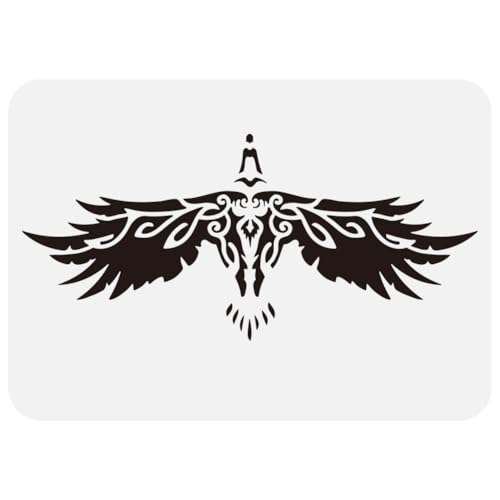 FINGERINSPIRE Odin Raben Malschablone Große Schablone 21x29.7 cm Wikinger Raben Zeichenvorlage Wiederverwendbar Rabenmuster Wikinger Themen Malschablone Zum Malen An Wand Holzmöbeln DIY Dekoration FINGERINSPIRE Odin Raben Malschablone Große Schablone 21x29.7 cm Wikinger Raben Zeichenvorlage Wiederverwendbar Rabenmuster Wikinger Themen Malschablone Zum Malen An Wand Holzmöbeln DIY Dekoration von FINGERINSPIRE