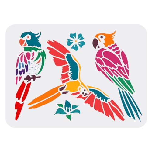 FINGERINSPIRE Papageien-Schablone 29,7x21cm Ara Papagei Vogel Schablonen zum Malen Papageien-Schablone DIY-Kunst- und Bastelschablonen zum Malen auf Holz, Papier, Stoff, Bodenwand… FINGERINSPIRE Papageien-Schablone 29,7x21cm Ara Papagei Vogel Schablonen zum Malen Papageien-Schablone DIY-Kunst- und Bastelschablonen zum Malen auf Holz, Papier, Stoff, Bodenwand… von FINGERINSPIRE