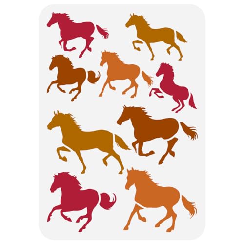 FINGERINSPIRE Pferderand Malschablone 21x29.7 cm Kunststoff PET Laufende Pferde Schablone Zum Malen Ausgehöhltes Galoppierendes Pferd Zeichenvorlage Tiermotiv Schablone Für Wandmöbel Dekoration FINGERINSPIRE Pferderand Malschablone 21x29.7 cm Kunststoff PET Laufende Pferde Schablone Zum Malen Ausgehöhltes Galoppierendes Pferd Zeichenvorlage Tiermotiv Schablone Für Wandmöbel Dekoration von FINGERINSPIRE