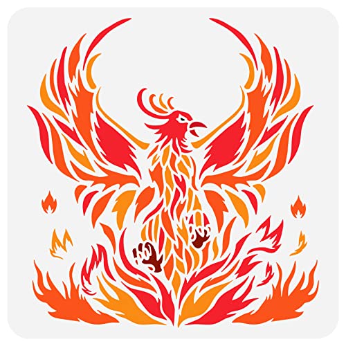 FINGERINSPIRE Phoenix Schablone 30 x 30 cm wiederverwendbare Firebird Zeichenschablone DIY Kunst Phoenix Vogel Dekoration Vorlage Tierschablone zum Malen auf Holz, Wand, Papier und Möbeln FINGERINSPIRE Phoenix Schablone 30 x 30 cm wiederverwendbare Firebird Zeichenschablone DIY Kunst Phoenix Vogel Dekoration Vorlage Tierschablone zum Malen auf Holz, Wand, Papier und Möbeln von FINGERINSPIRE