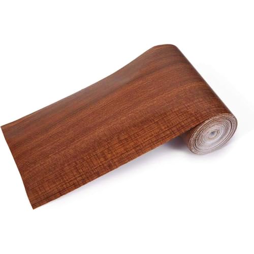 FINGERINSPIRE Reparaturband Patch 100mmx10m Holz Strukturiertes Klebepapier (Mahagoni) für Tür Boden Tisch und Stuhl Regal Liner Kommode Schubladen Schließfach von FINGERINSPIRE