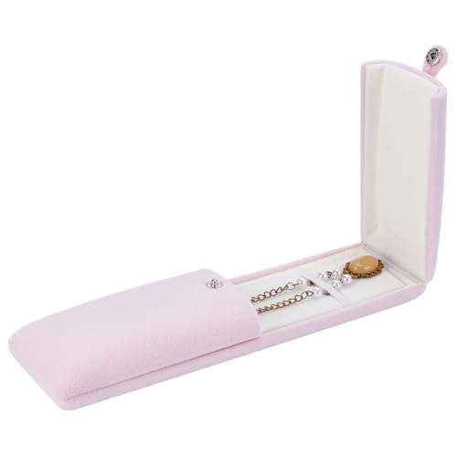 FINGERINSPIRE Rosa Schmuckverpackungsbox Aus Samt Aufbewahrungsbox Für Halsketten Geschenkbox Für Anhänger Aus Samt Verpackung Für Halsketten Aufbewahrungs Für Lange Ketten FINGERINSPIRE Rosa Schmuckverpackungsbox Aus Samt Aufbewahrungsbox Für Halsketten Geschenkbox Für Anhänger Aus Samt Verpackung Für Halsketten Aufbewahrungs Für Lange Ketten von FINGERINSPIRE