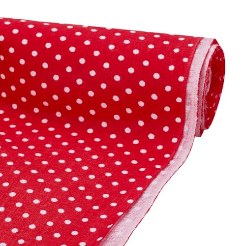 FINGERINSPIRE Rote Mini Polka Dot Fat Quarters Quiltstoffbündel 102x158cm Baumwoll Patchworkstoff Zum Nähen Und Basteln Für Handgefertigte Bastelbedarfsartikel Kleidungszubehör FINGERINSPIRE Rote Mini Polka Dot Fat Quarters Quiltstoffbündel 102x158cm Baumwoll Patchworkstoff Zum Nähen Und Basteln Für Handgefertigte Bastelbedarfsartikel Kleidungszubehör von FINGERINSPIRE