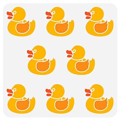 FINGERINSPIRE Rubber Duck Malschablone 30x30cm Wiederverwendbare Kleine Enten Zeichenschablone, Traum Kinderzimmer Dekoration, DIY Art Summer Theme Animal Duck Schablone Zum Malen Auf Wandholzmöbeln FINGERINSPIRE Rubber Duck Malschablone 30x30cm Wiederverwendbare Kleine Enten Zeichenschablone, Traum Kinderzimmer Dekoration, DIY Art Summer Theme Animal Duck Schablone Zum Malen Auf Wandholzmöbeln von FINGERINSPIRE