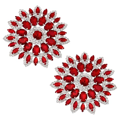 FINGERINSPIRE Runde Strass Applikation 112cm FireBrick Kristall Blumenaufnäher Strass Applikationen Mit Platin Metallkette Auf Der Rückseite DIY Näh Strass Aufnäher Für Hochzeit Brautkleid Kleidung FINGERINSPIRE Runde Strass Applikation 112cm FireBrick Kristall Blumenaufnäher Strass Applikationen Mit Platin Metallkette Auf Der Rückseite DIY Näh Strass Aufnäher Für Hochzeit Brautkleid Kleidung von FINGERINSPIRE