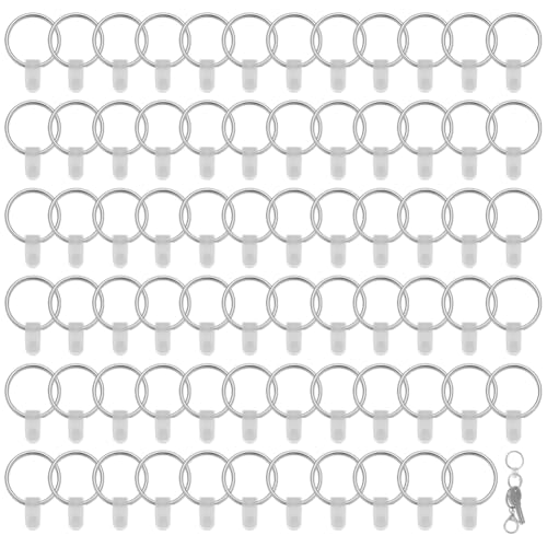 FINGERINSPIRE Schlüsselringe aus Metall, rund, 25 mm, mit 120 transparenten Kunststoff-Schnapplaschen für Bastelarbeiten, Büroschlüssel, Schlüsselbänder, Zubehör, 120 Sets FINGERINSPIRE Schlüsselringe aus Metall, rund, 25 mm, mit 120 transparenten Kunststoff-Schnapplaschen für Bastelarbeiten, Büroschlüssel, Schlüsselbänder, Zubehör, 120 Sets von FINGERINSPIRE
