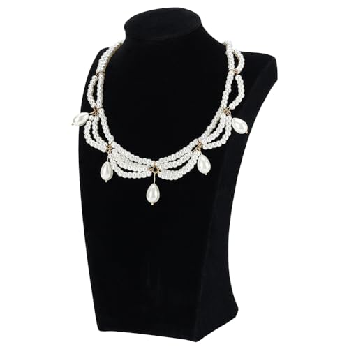 FINGERINSPIRE Schmuck Büsten Halsketten Präsentationsständer 25 cm Hoch Schwarzer Samt Halsketten Display Halter Holz Halsketten Büstenständer Kette Schmuck Organizer Staffelei Für Den Heimgebrauch FINGERINSPIRE Schmuck Büsten Halsketten Präsentationsständer 25 cm Hoch Schwarzer Samt Halsketten Display Halter Holz Halsketten Büstenständer Kette Schmuck Organizer Staffelei Für Den Heimgebrauch von FINGERINSPIRE