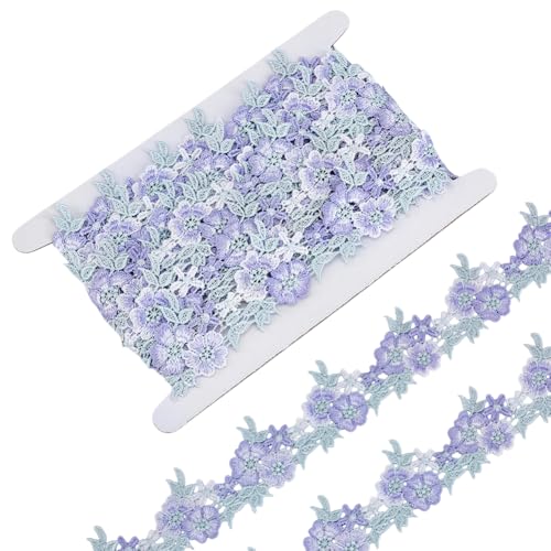 FINGERINSPIRE Spitzenborte mit Blumenmuster, 4,5 m, hellviolett, 5 cm breit, Blumenstickerei, Blumen-Band, für Hochzeitskleider, DIY, Nähen, Vintage-Bastelarbeiten FINGERINSPIRE Spitzenborte mit Blumenmuster, 4,5 m, hellviolett, 5 cm breit, Blumenstickerei, Blumen-Band, für Hochzeitskleider, DIY, Nähen, Vintage-Bastelarbeiten von FINGERINSPIRE