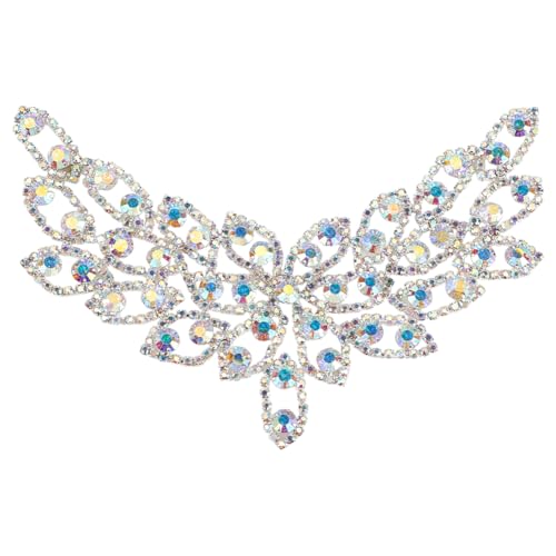 FINGERINSPIRE Strass Applikationen Zum Aufnähen Silberfarben Aus Messing Strass Applikation Für Hochzeit Brautgürtel Kragen Applikation Blumen Glitzer ab Farbe Kristall Strass Aufnäher Für Brautkleid FINGERINSPIRE Strass Applikationen Zum Aufnähen Silberfarben Aus Messing Strass Applikation Für Hochzeit Brautgürtel Kragen Applikation Blumen Glitzer ab Farbe Kristall Strass Aufnäher Für Brautkleid von FINGERINSPIRE