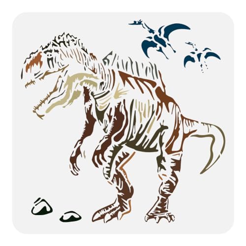 FINGERINSPIRE Tyrannosaurus Rex Große Schablone 30x30 cm Haustier Dinosaurier Brüllen Malschablonen Flugsaurier Vorlagen Dinosaurier Thema Wanddekorationsvorlagen Für Möbel Leinwand Wand Dekoration FINGERINSPIRE Tyrannosaurus Rex Große Schablone 30x30 cm Haustier Dinosaurier Brüllen Malschablonen Flugsaurier Vorlagen Dinosaurier Thema Wanddekorationsvorlagen Für Möbel Leinwand Wand Dekoration von FINGERINSPIRE