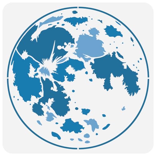 FINGERINSPIRE Vollmond Malschablone 30x30 cm Wiederverwendbare Mond Planeten Zeichenvorlage DIY Weltraum Thema Mond Himmels Dekor Schablone Zum Malen Auf Holz Wand Stoff Möbeln FINGERINSPIRE Vollmond Malschablone 30x30 cm Wiederverwendbare Mond Planeten Zeichenvorlage DIY Weltraum Thema Mond Himmels Dekor Schablone Zum Malen Auf Holz Wand Stoff Möbeln von FINGERINSPIRE