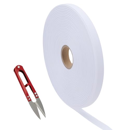 FINGERINSPIRE Weiße Namensetiketten für Kleidung, 1,6 cm breit, blanko, mit Edelstahl-Schere, Polyester-Kleidungsanhänger, waschbar, Namensbänder für Schule, Uniform, 1,9 m FINGERINSPIRE Weiße Namensetiketten für Kleidung, 1,6 cm breit, blanko, mit Edelstahl-Schere, Polyester-Kleidungsanhänger, waschbar, Namensbänder für Schule, Uniform, 1,9 m von FINGERINSPIRE