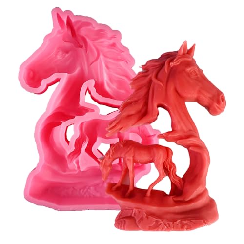Silikonform mit Pferd, 3D, Tier-Silikonform, DIY-Schokoladenform, für Schokolade, Fondant, Seife, Pferd, Schokolade, Basteln und Kunst, Silikonformen für Kuchen, Süßigkeiten, Schokolade Silikonform mit Pferd, 3D, Tier-Silikonform, DIY-Schokoladenform, für Schokolade, Fondant, Seife, Pferd, Schokolade, Basteln und Kunst, Silikonformen für Kuchen, Süßigkeiten, Schokolade von FINLALO