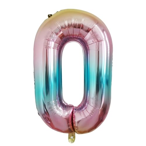 Folienballon 10 Stück 32-Zoll-Farbverlaufs-Aluminiumfolie Digitale Ballon-Szenendekoration - Farbverlauf 0 von FIOLIRTL