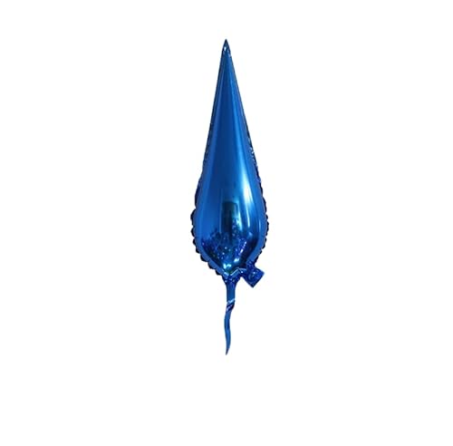 Folienballon 10 Stück Wassertropfen Aluminiumfolie Ballon Dekoration Kleine Rakete Ballon Party Feiertagsdekorationen Blau 1 von FIOLIRTL