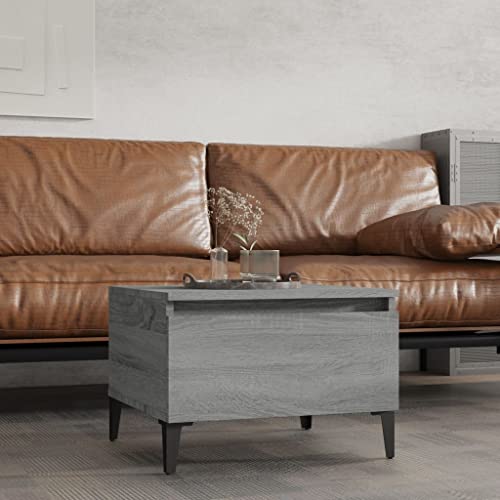 FIRBNUS Beistelltisch Sonoma Grau, 50 x 46 x 35 cm, Couchtisch für Wohnzimmer, aus Holz, Beistelltisch, Kommode, moderner Couchtisch, aus Holz, Mehrschichtholz FIRBNUS Beistelltisch Sonoma Grau, 50 x 46 x 35 cm, Couchtisch für Wohnzimmer, aus Holz, Beistelltisch, Kommode, moderner Couchtisch, aus Holz, Mehrschichtholz von FIRBNUS