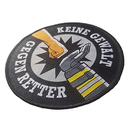 Aufnäher Keine Gewalt gegen Retter als edles Emblem rund 10 cm Aufnäher Keine Gewalt gegen Retter als edles Emblem rund 10 cm von FIRE & FIGHT Streetwear