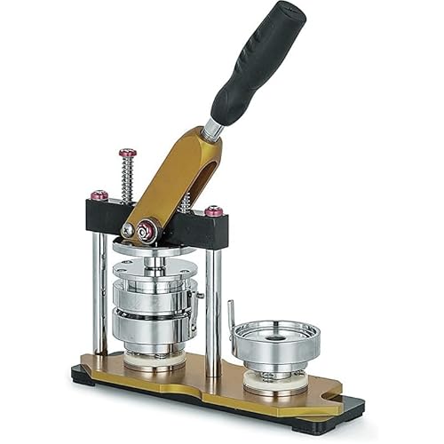 Button Maker Machine – Drehbare Abzeichen-Herstellungsmaschine DIY Pin Badge Maker für Handwerk, Kinder Geschenke, Teamabzeichen & DIY Produktion (25 mm) von FIRETIDE