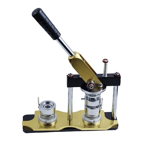 Button Maker Machine – Drehbare Abzeichen-Herstellungsmaschine DIY Pin Badge Maker für Kunsthandwerk, Kindergeschenke, Teamabzeichen & DIY-Produktion (37 mm) von FIRETIDE
