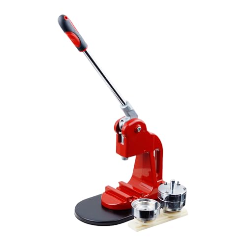 Button-Maker-Maschine – verschiedene Größen, Abzeichen-Press-Set mit 100 Stück Knopfteilen, DIY Pin Maker für Kinder, Freunde, DIY-Geschenke & Bastelprojekte (56 mm) von FIRETIDE
