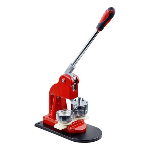 Button-Maker-Maschine – verschiedene Größen, Abzeichen-Press-Set mit 100 Stück Knopfteilen, DIY Pin Maker für Kinder, Freunde, DIY-Geschenke & Bastelprojekte (58 mm) von FIRETIDE