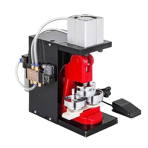 Pneumatische Abzeichen-Maschine – Automatische DIY-Ausrüstung zur Herstellung von Abzeichen mit Form (25–75 mm), 800 Stück/h, Druckknopf-Pressschneider für individuelle Abzeichen, Kinder von FIRETIDE