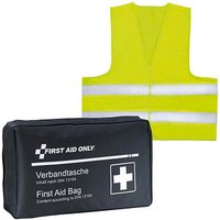 FIRST AID ONLY Erste-Hilfe-Tasche mit Warnweste DIN 13167 schwarz von FIRST AID ONLY