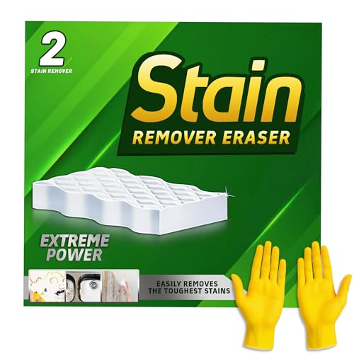 1 x Ultra Power Fleckenentferner mit gelben Handschuhen. Verabschieden Sie sich von hartnäckigen Flecken und Flecken mit chemikalienfreiem Multifunktionsschwamm, einfache Reinigung für Komfort und 1 x Ultra Power Fleckenentferner mit gelben Handschuhen. Verabschieden Sie sich von hartnäckigen Flecken und Flecken mit chemikalienfreiem Multifunktionsschwamm, einfache Reinigung für Komfort und von FIRST CHOICE KAYA