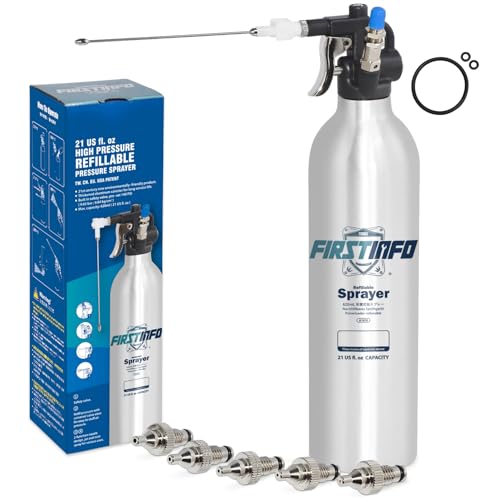 FIRSTINFO A1638Y5 | 620ml | Aluminiumflasche | Pneumatische nachfüllbare Sprühvorrichtung | Nachfüllbares Aerosol von FIRSTINFO TOOLS FIT YOUR NEEDS