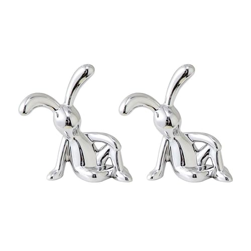 10pcs Entzückende Hase Dekorationen Mit Stick Auf Bequemlichkeit Sitzende Hase Figur Die Für Verschiedene Dekorationsbedürfnisse Auf Dem Schreibtisch Stockt von FIRSTXIU