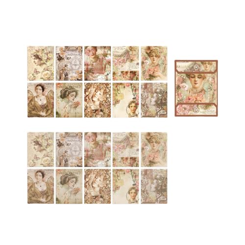 20 Blätter Scrapbooking Papier Dekorativen Retro Ästhetikaufkleber Für Scrapbooking Journal Bildrahmen Telefon Hülle Craft Vintage Envelope Sealsticker 20 Blätter Scrapbooking Papier Dekorativen Retro Ästhetikaufkleber Für Scrapbooking Journal Bildrahmen Telefon Hülle Craft Vintage Envelope Sealsticker von FIRSTXIU