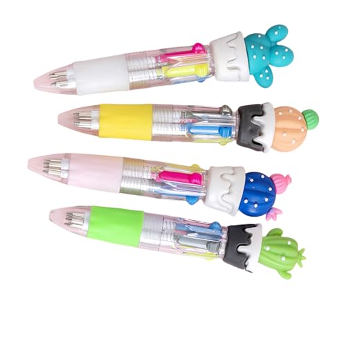 4pcs Mehrfarbiger Kugelschreiber 4-Farben In-1-Schreiben Von Stiften Versenkbare Mehrfarbige Stifte Für Die Journalierung Von Farbcodierungs Cartoon Kugelschreien 4pcs Mehrfarbiger Kugelschreiber 4-Farben In-1-Schreiben Von Stiften Versenkbare Mehrfarbige Stifte Für Die Journalierung Von Farbcodierungs Cartoon Kugelschreien von FIRSTXIU