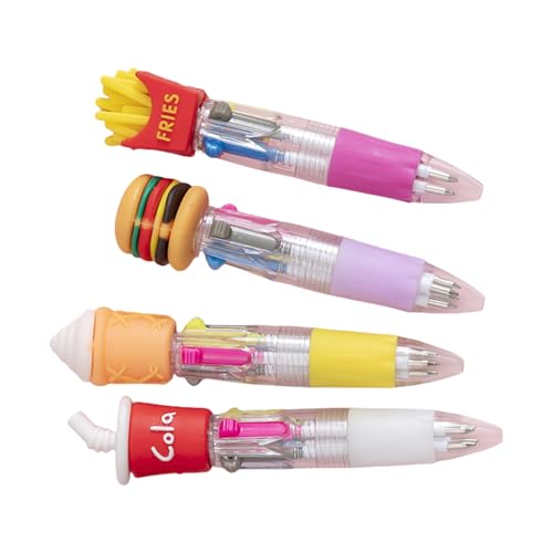 4pcs Mehrfarbiger Kugelschreiber 4-Farben In-1-Schreiben Von Stiften Versenkbare Mehrfarbige Stifte Für Die Journalierung Von Farbcodierungs Cartoon Kugelschreien 4pcs Mehrfarbiger Kugelschreiber 4-Farben In-1-Schreiben Von Stiften Versenkbare Mehrfarbige Stifte Für Die Journalierung Von Farbcodierungs Cartoon Kugelschreien von FIRSTXIU