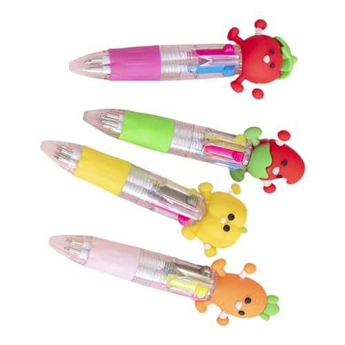 4pcs Mehrfarbiger Kugelschreiber 4-Farben In-1-Schreiben Von Stiften Versenkbare Mehrfarbige Stifte Für Die Journalierung Von Farbcodierungs Cartoon Kugelschreien 4pcs Mehrfarbiger Kugelschreiber 4-Farben In-1-Schreiben Von Stiften Versenkbare Mehrfarbige Stifte Für Die Journalierung Von Farbcodierungs Cartoon Kugelschreien von FIRSTXIU