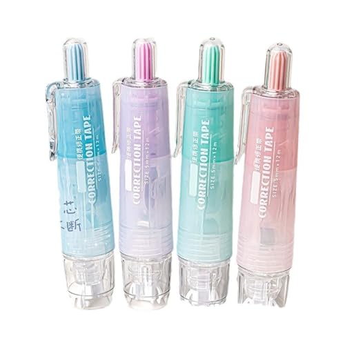 4pieces Correction Tape Roller 6mx5mm Für Handwerkskarten Scrapbooking Nachfüllbares Weißes Korrekturband Insgesamt 24m Für Schüler Macht 4pieces Correction Tape Roller 6mx5mm Für Handwerkskarten Scrapbooking Nachfüllbares Weißes Korrekturband Insgesamt 24m Für Schüler Macht von FIRSTXIU