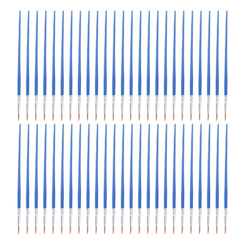 50 PCs Acrylpinsel Pinsel Sollgespitzte Runde Flachfarbe Pinsel Zeichnung Und Kunstversorgungen Für Detaillierte Kunstwerke Künstler Runde Flache Acryl Aquarelle von FIRSTXIU