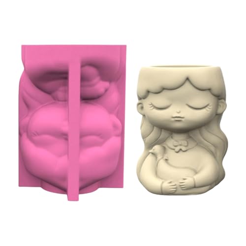 Dekorative Silikonform Für Handgefertigte Pflanzer Zementharz Girl Form Accessoire Blütenblüten Herstellung Form Hoher Temperaturfestem Schimmelpilze Dekorative Silikonform Für Handgefertigte Pflanzer Zementharz Girl Form Accessoire Blütenblüten Herstellung Form Hoher Temperaturfestem Schimmelpilze von FIRSTXIU