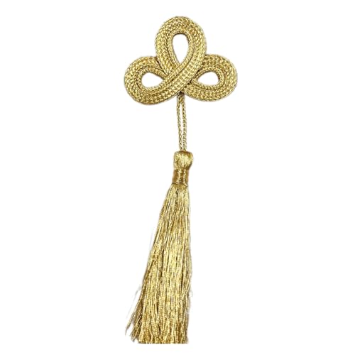 Elegante Kleebehnen Quasten Trimm Orament Craft Trimmkleidung Accessoires Für Vorhänge Kleidungsstücke Handwerk Dekoration Kleeblinge Quasten Dekorative Handwerk Liefert Gold Long von FIRSTXIU