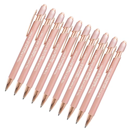 FIRSTXIU 10pcs Religiöser Stift Inspirierender Bibel Kugelschreiber Set Mit Touchscreens Smooth Writing Tool Religiöser Bibelvers Ballpoint Set FIRSTXIU 10pcs Religiöser Stift Inspirierender Bibel Kugelschreiber Set Mit Touchscreens Smooth Writing Tool Religiöser Bibelvers Ballpoint Set von FIRSTXIU