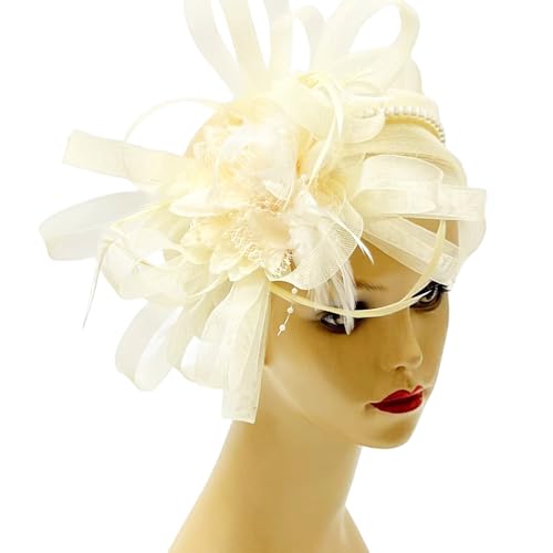 FIRSTXIU Elegante Frauen Karnevale Perle Garn 1920er Kopfstücke Halloween Cosplay Haarband Mittelalterliche Perle Dekorative Stirnbänder Faszinatoren Stirnband Für Prom Party Weihnachten von FIRSTXIU