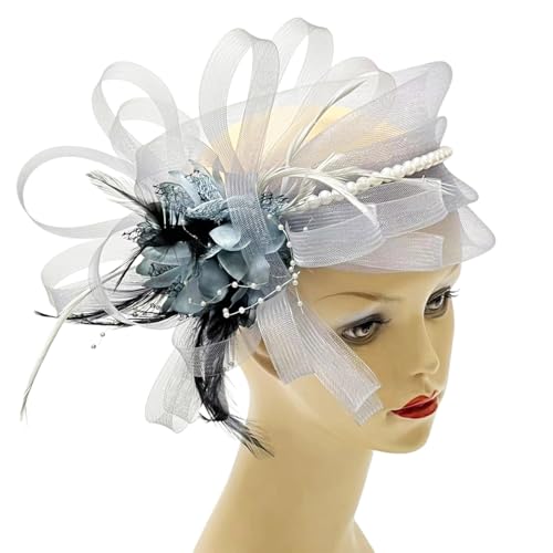 FIRSTXIU Elegante Frauen Karnevale Perle Garn 1920er Kopfstücke Halloween Cosplay Haarband Mittelalterliche Perle Dekorative Stirnbänder Faszinatoren Stirnband Für Prom Party Weihnachten von FIRSTXIU