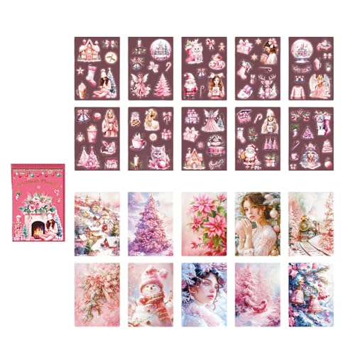 FIRSTXIU Mehrzweck Weihnachtsfeier Sticker Pack 20 Stücke Accessoire Zum Verbesserung Von Zeitschriftenplaner Und Alben Weihnachtsaufkleber FIRSTXIU Mehrzweck Weihnachtsfeier Sticker Pack 20 Stücke Accessoire Zum Verbesserung Von Zeitschriftenplaner Und Alben Weihnachtsaufkleber von FIRSTXIU