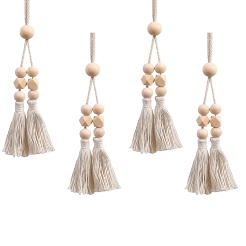 FIRSTXIU Natürliche Baumwollvorhang Halterbacks Mit Holzperlen Und Starke Magnetverschlüsse Für Home Decoration Curtain Holdbacks FIRSTXIU Natürliche Baumwollvorhang Halterbacks Mit Holzperlen Und Starke Magnetverschlüsse Für Home Decoration Curtain Holdbacks von FIRSTXIU