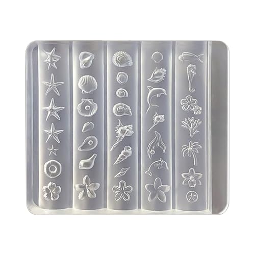 Multifauntale Nägel Formen Nägel Styling Schimmel Meeres Thema Kleine Zubehör Formen Für Zubehör Verbesserung Einfache Freisetzung Silikonschnitze Schimmelpilze von FIRSTXIU