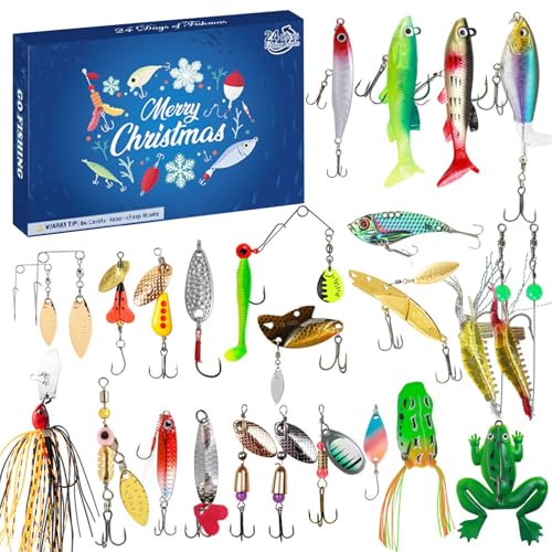 Practical Fisherman's Christmas Countdowns 24 Days Of Assorted Fishing Tackles Grandfather And Boyfriend Practical Fisherman's Christmas Countdowns 24 Days Of Assorted Fishing Tackles Grandfather And Boyfriend von FIRSTXIU