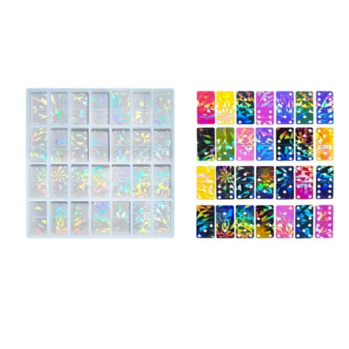 Praktische Epoxidharz Dominosform Mit 28 Hohlräumen Robust Praktische Epoxidharz Dominosform Mit 28 Hohlräumen Robust von FIRSTXIU