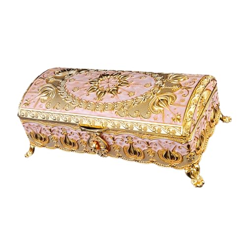 Staubsichere Schmuckschatulle Praktischer Schmuck Organizer Mit Schutzfutter Ohrringen Halsketten Ringe Für Frauen Gold Weiße Schmuckschatulle Staubsichere Schmuckschatulle Praktischer Schmuck Organizer Mit Schutzfutter Ohrringen Halsketten Ringe Für Frauen Gold Weiße Schmuckschatulle von FIRSTXIU