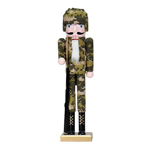 Weihnachten Themenfigur Für Schreibtisch Display Soldat Office Desktops Orament Holzfigur Skulptur Tabletop Dekorationen Urlaub Figurine von FIRSTXIU