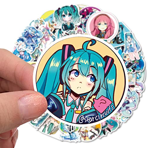 FISAPBXC Hatsune Miku Aufkleber, 50 Stück Graffiti Sticker, Anime Aufkleber, Aufkleber wasserdichte, Süße Aufkleber für DIY Dekoration Scrapbooking Tagebuch Fotoalbum Hand Konto Kalender Notizbuch FISAPBXC Hatsune Miku Aufkleber, 50 Stück Graffiti Sticker, Anime Aufkleber, Aufkleber wasserdichte, Süße Aufkleber für DIY Dekoration Scrapbooking Tagebuch Fotoalbum Hand Konto Kalender Notizbuch von FISAPBXC