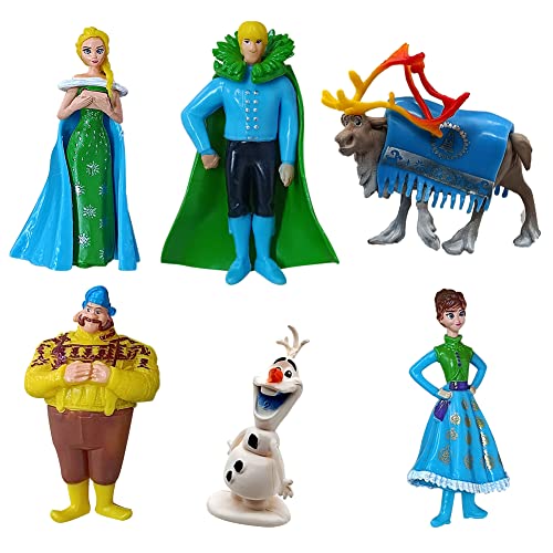 Frrozen Figuren Set, 6PCS Frrozen Figuren Modell Eiskönigin Figuren Tortendekoration Anime Ornamente Modell Statue PVC Figuren Modell DIY Desktop Ornamente Dekoration für Kinder Fans Geschenk Frrozen Figuren Set, 6PCS Frrozen Figuren Modell Eiskönigin Figuren Tortendekoration Anime Ornamente Modell Statue PVC Figuren Modell DIY Desktop Ornamente Dekoration für Kinder Fans Geschenk von FISAPBXC